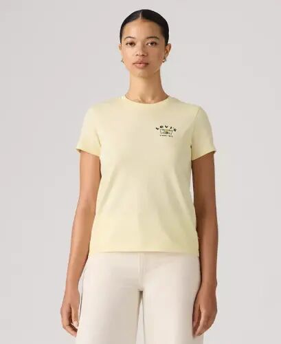 Women's Perfect Graphic Logo Cotton T-Shirt - Runa Bw Embroidery Pear Sorbet - 4