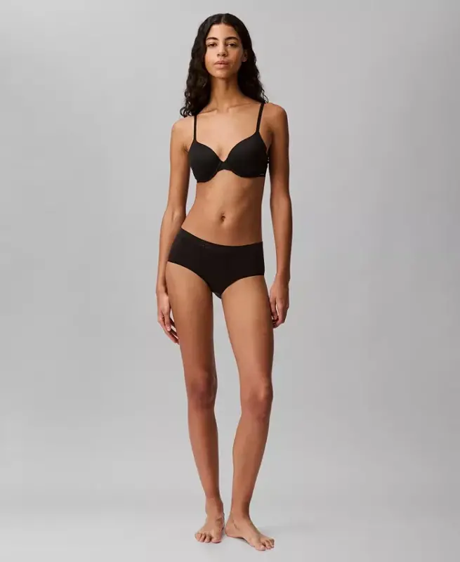 Women's Perfectly Fit Lightly Lined Full Coverage T-Shirt Bra F3837-Black - 2