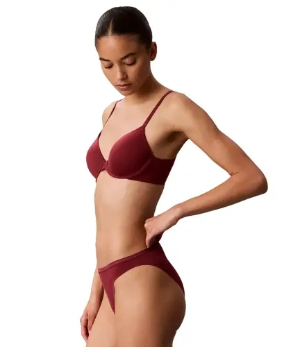 Women's Perfectly Fit Lightly Lined Full-Coverage T-Shirt Bra F3837 - Established Red - Calvin Klein (1)