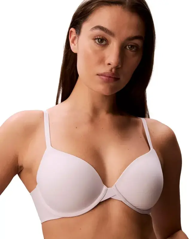 Women's Perfectly Fit Lightly Lined Full-Coverage T-Shirt Bra F3837 - Frosty Lilac - CALVIN KLEIN