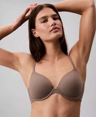 Women's Perfectly Fit Lightly Lined Full-Coverage T-Shirt Bra F3837 - Mink 