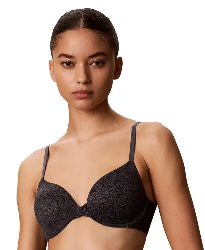 Women's Perfectly Fit Lightly Lined Full-Coverage T-Shirt Bra F3837 - Stingray Turbulence - CALVIN KLEIN
