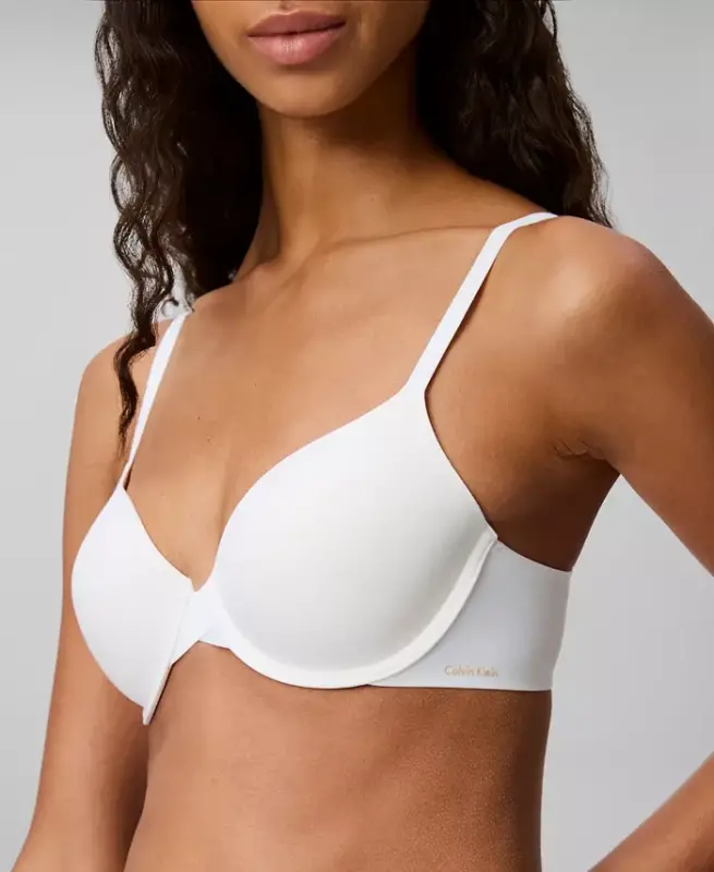 Women's Perfectly Fit Lightly Lined Full Coverage T-Shirt Bra F3837-White - 1