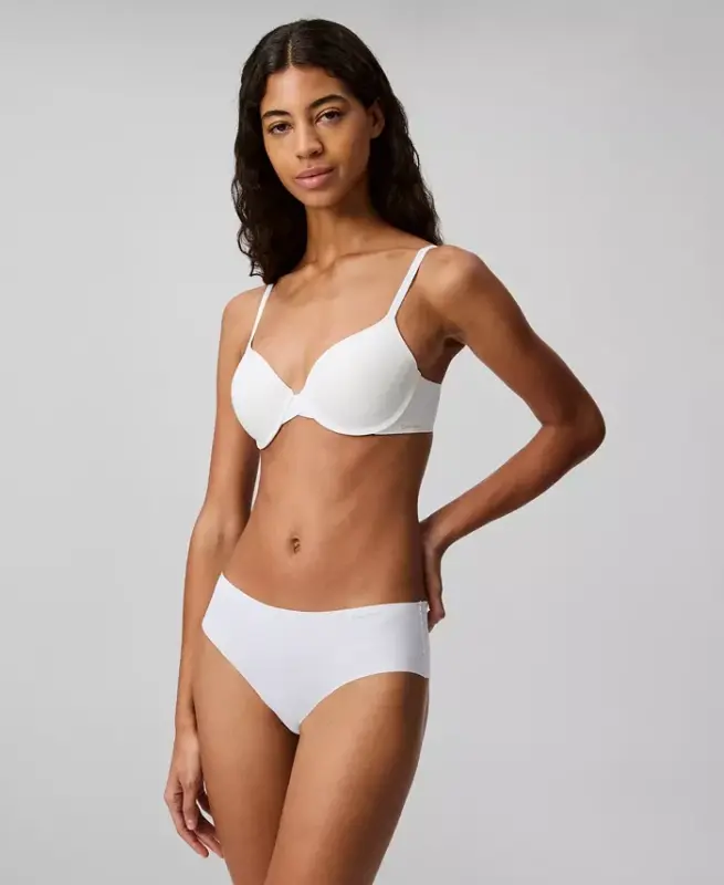 Women's Perfectly Fit Lightly Lined Full Coverage T-Shirt Bra F3837-White - 2