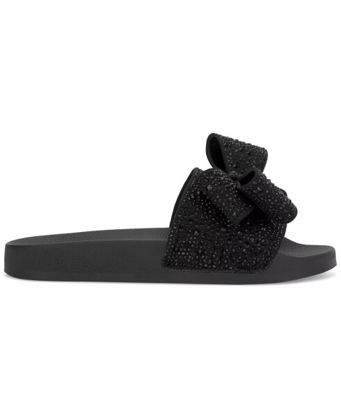 Women's Peymin Pool Slides, Created for Modazone Black Bow - 2