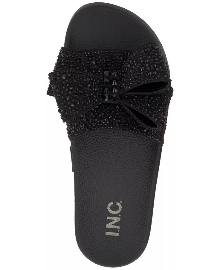 Women's Peymin Pool Slides, Created for Modazone Black Bow - 4