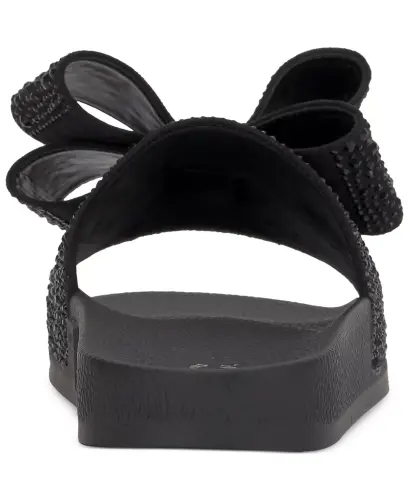 Women's Peymin Pool Slides, Created for Modazone-Black Bow - 3