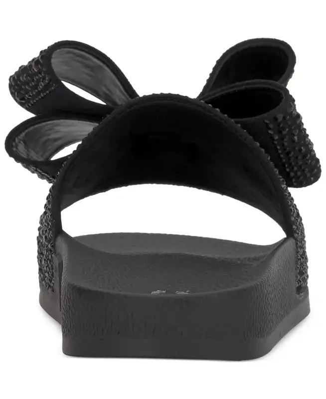 Women's Peymin Pool Slides, Created for Modazone-Black Bow - 3