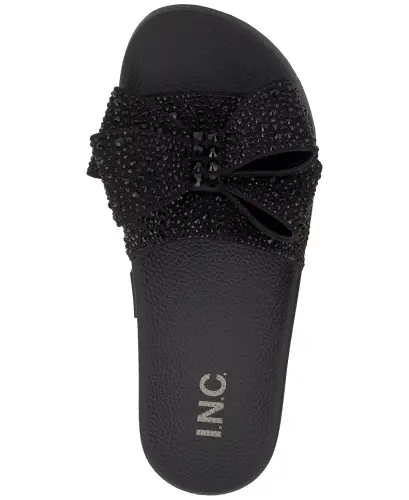 Women's Peymin Pool Slides, Created for Modazone-Black Bow - 4