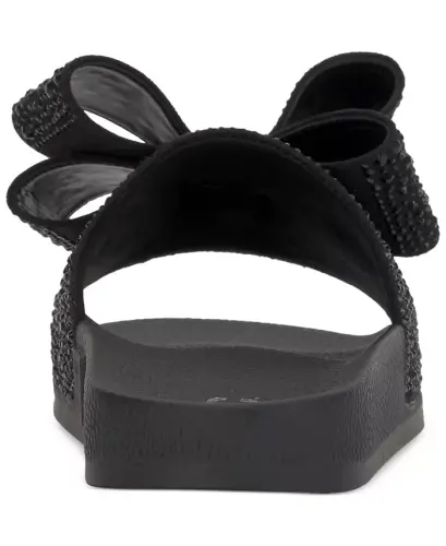 Women's Peymin Pool Slides, Created for Modazone-Black Bow - 3