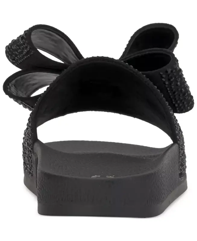 Women's Peymin Pool Slides, Created for Modazone-Black Bow - 3