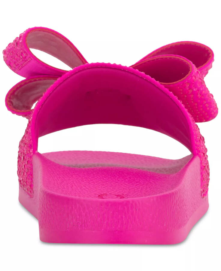 Women's Peymin Pool Slides, Created for Modazone Fuchsia Bow - 3