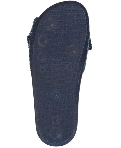 Women's Peymin Pool Slides, Modazone uchun yaratilgan - To'q Lazur Bantli Qo'g'irchoq - 1