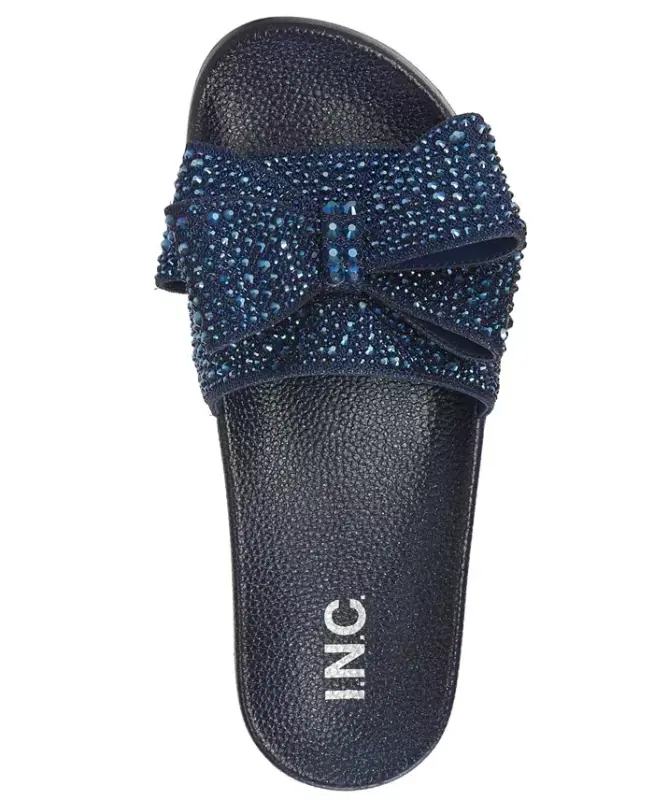 Women's Peymin Pool Slides, Modazone uchun yaratilgan - To'q Lazur Bantli Qo'g'irchoq - 3