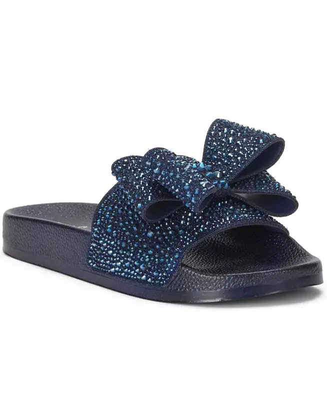 Women's Peymin Pool Slides, Modazone uchun yaratilgan - To'q Lazur Bantli Qo'g'irchoq - 5