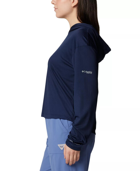 Women's PFG Solar Stream Long-Sleeve Hoodie Collegiate Navy - 4