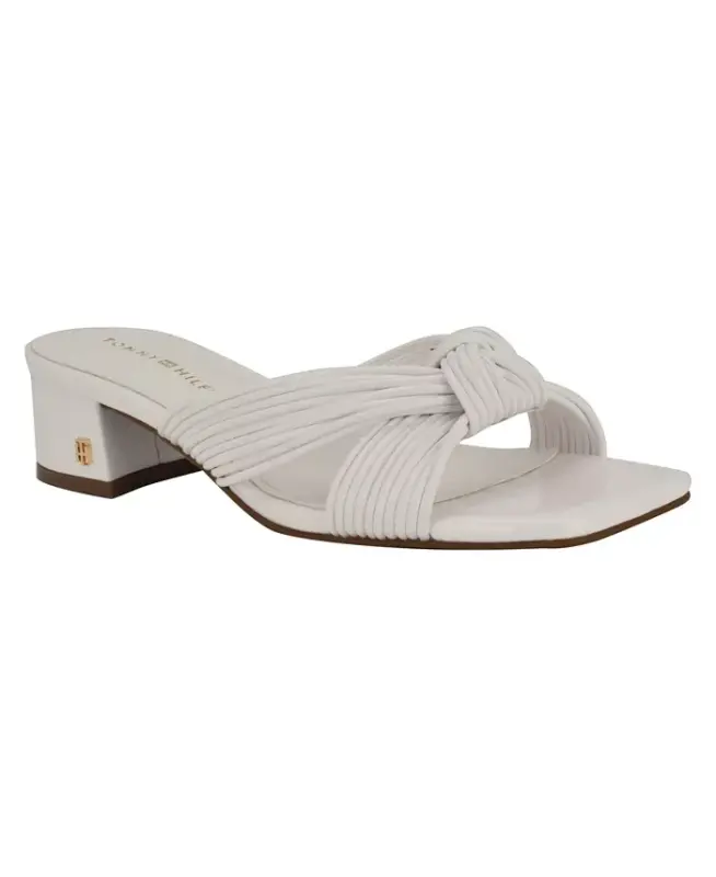 Women's Philie Knotted Crisscross Block Heel Sandals - TOMMY HILFIGER