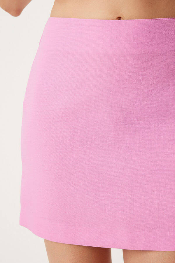 Women's Pink Mini Woven Skirt FN03240 - 6