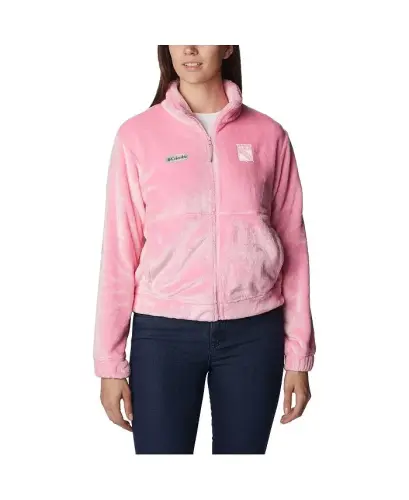 Women's Pink New York Rangers Fire Side Full-Zip Jacket-Pink - 1