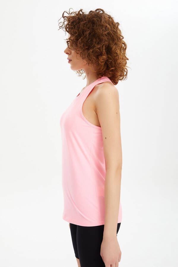 Women's Pink Soft Touch Quick Dry Performance Tank Top 0539 - 33