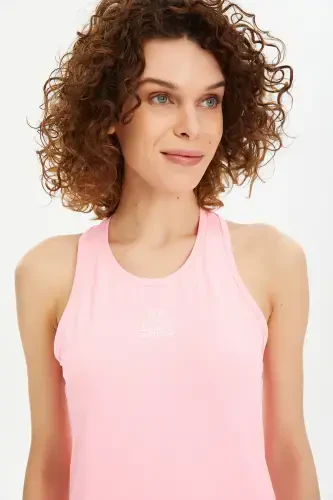Women's Pink Soft Touch Quick Dry Performance Tank Top 0539 - BILCEE (1)