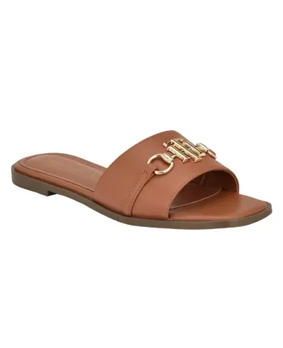 Women's Pipper Logo Flat Slide Sandals 