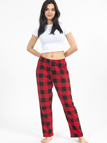 Women's Plaid Sweatpants - 5