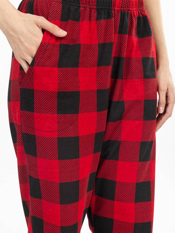 Women's Plaid Sweatpants - 8