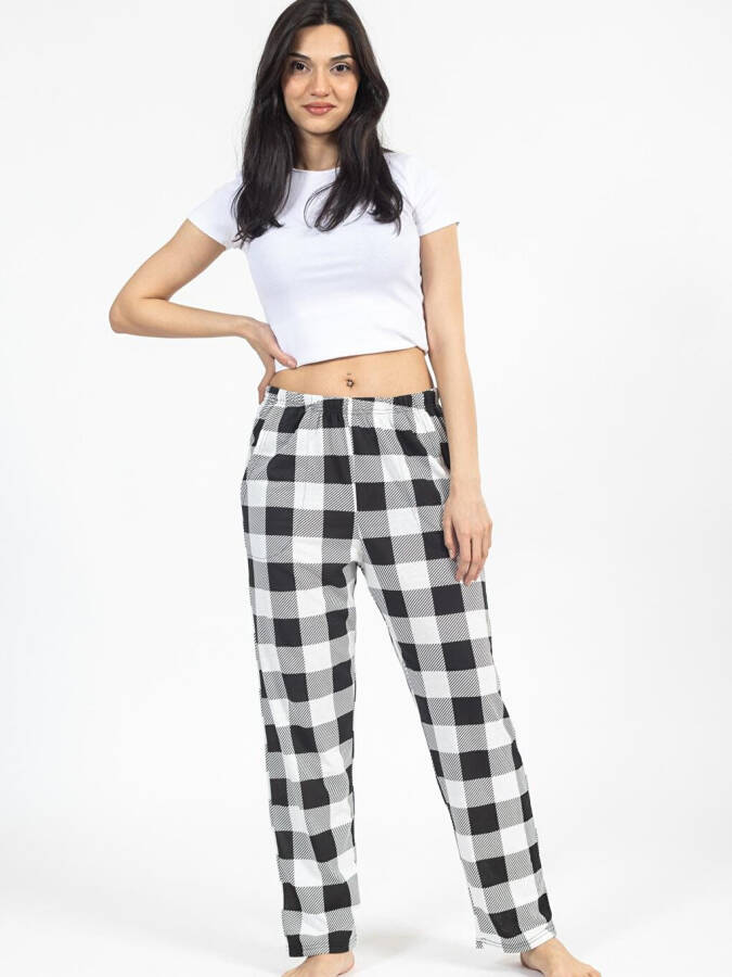 Women's Plaid Sweatpants - 6