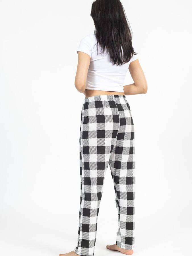 Women's Plaid Sweatpants - 8