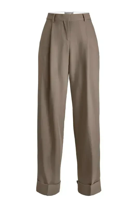 Women's Pleated Fabric Pants - Mary - 5