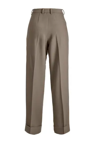 Women's Pleated Fabric Pants - Mary - 6