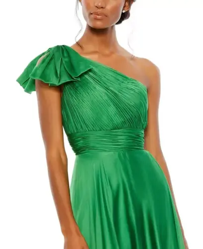 Women's Pleated One Shoulder Chiffon Gown - MAC DUGGAL (1)