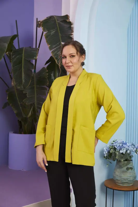 Women's Plus Size Olive Jacket - 2