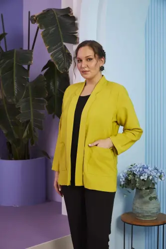 Women's Plus Size Olive Jacket - 3