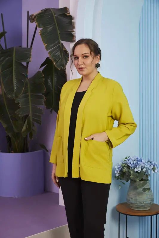 Women's Plus Size Olive Jacket - 3