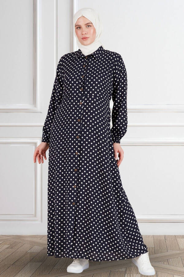 Women's Plus Size Polka Dot Dress - 15