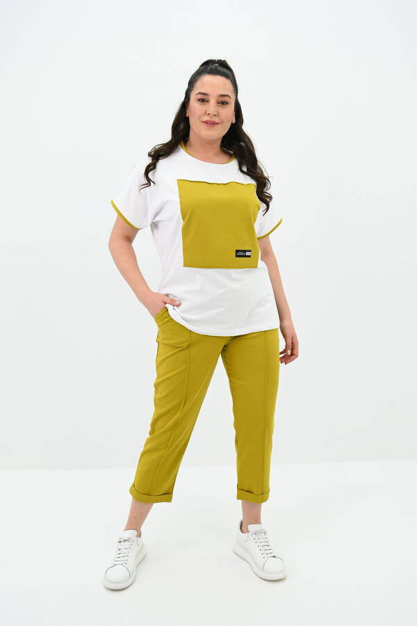 Women's Plus Size Short Sleeve Tracksuit 8091-24 - 1