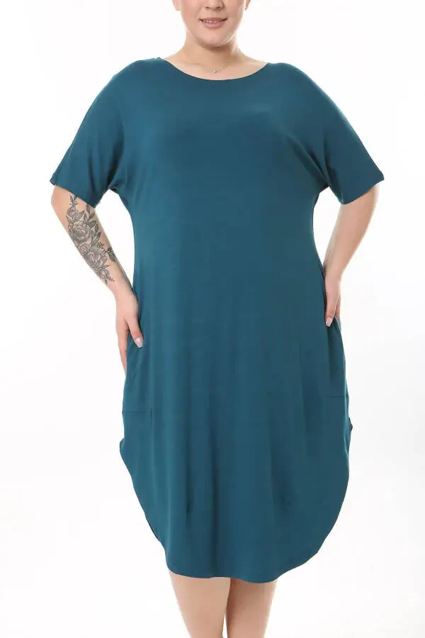 Women's Plus Size Viscose Dress - 3