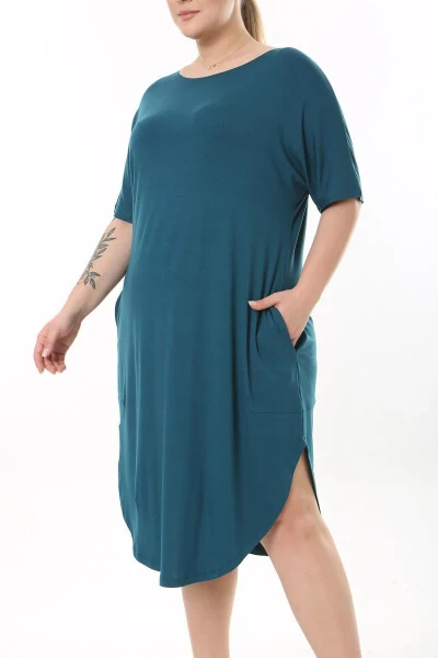 Women's Plus Size Viscose Dress - 4
