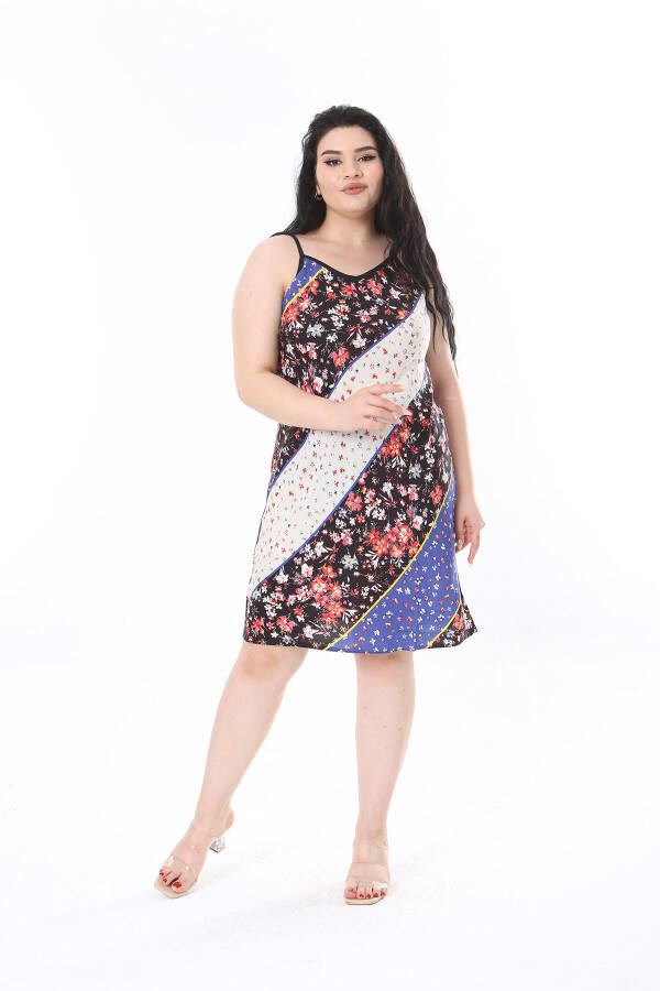 Women's Plus Size Woven Viscose Dress - 1