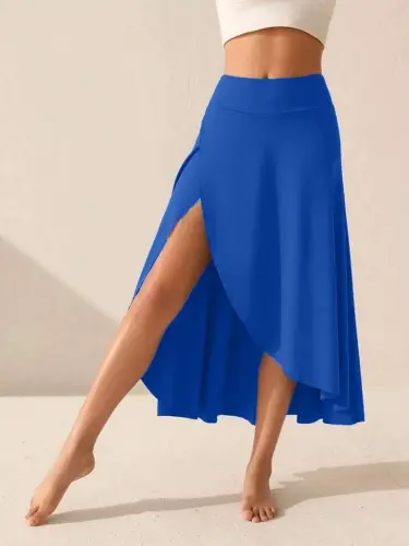 Women's Pocket Detail Sandy Skirt with Leggings - 1