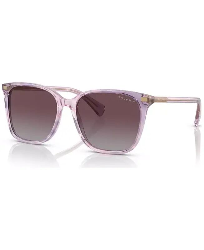 Women's Polarized Sunglasses, RA529356-YP - Striped Purple - Ralph by Ralph Lauren