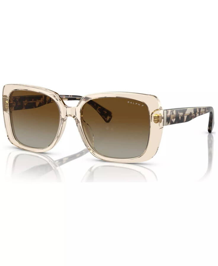 Women's Polarized Sunglasses, RA5298U Transparent Light Brown - 7