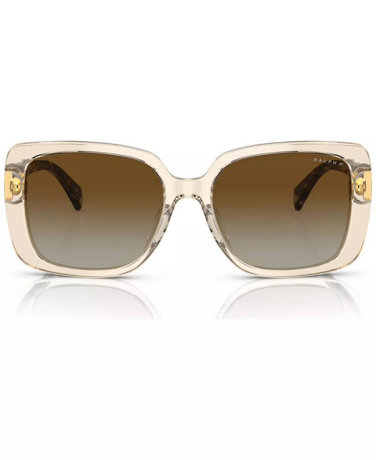 Women's Polarized Sunglasses, RA5298U Transparent Light Brown - 9