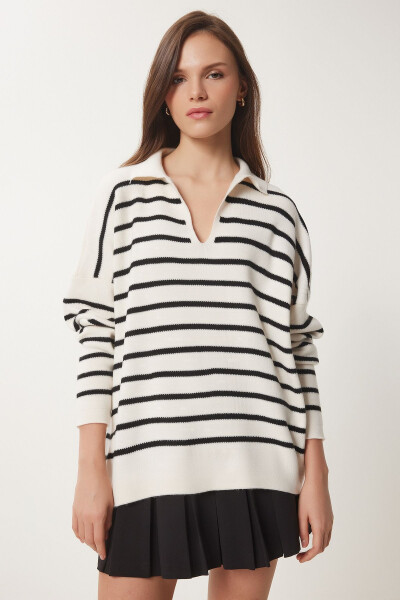 Women's Polo Neck Knit Sweater US00293 - 3