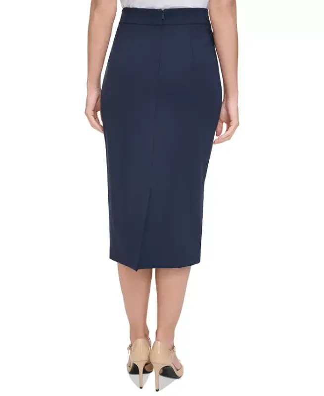 Women's Ponte Pencil Midi Skirt - 2