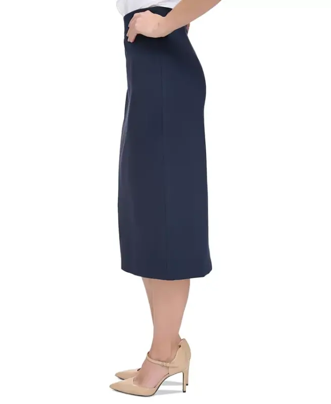 Women's Ponte Pencil Midi Skirt - 3