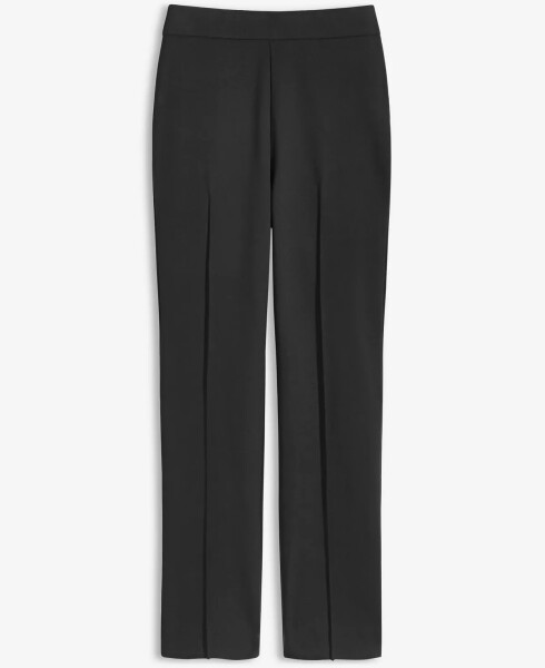 Women's Ponté-Knit Pull-On Ankle Pants, Created for Modazone Deep Black - 5