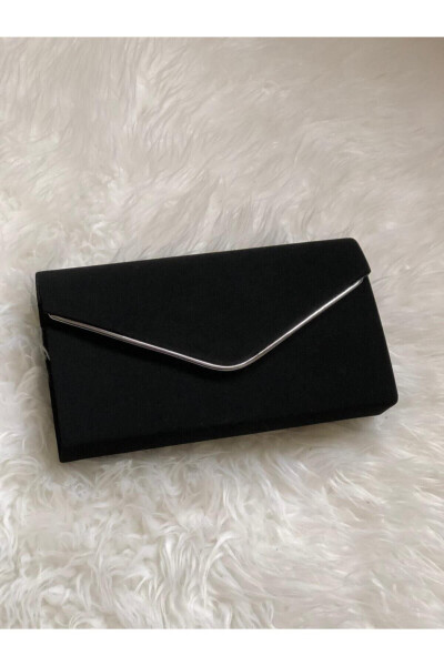 Women's Portfolio Black Suede Bag - 3